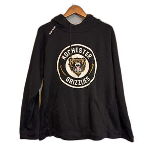 Bauer Team Rochester Grizzlies Black Hockey Hoodie Men's XLT